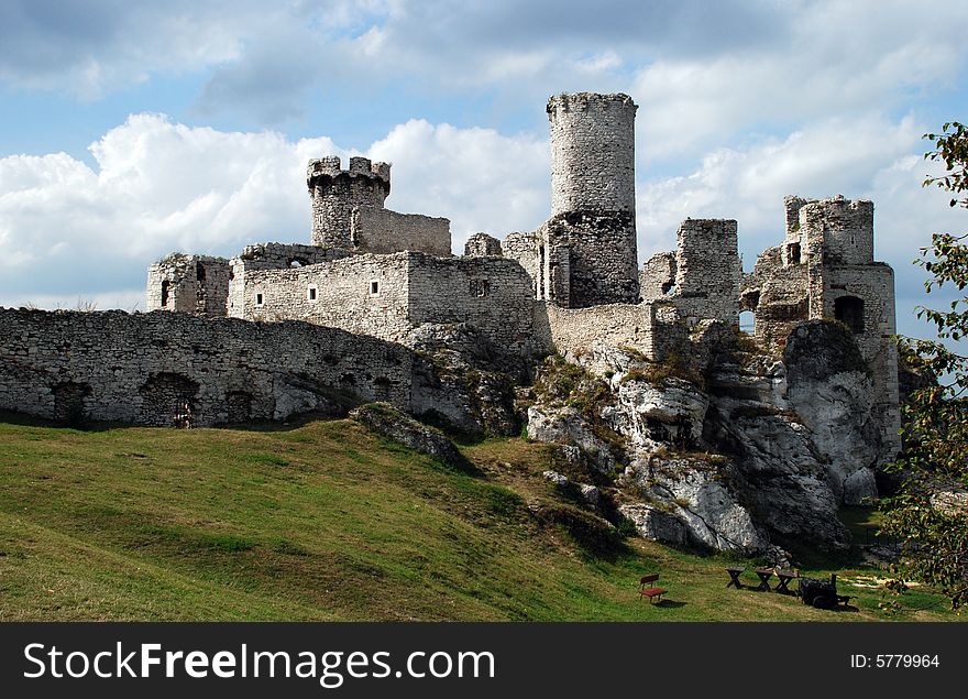 Ruins of ancient medieval castle. Ruins of ancient medieval castle