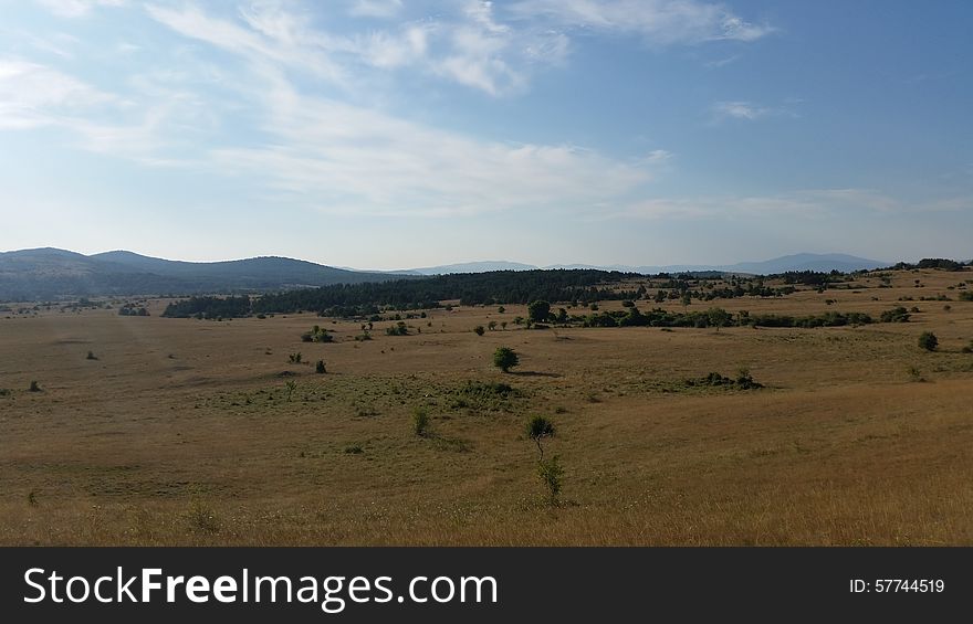 Croatia Udbina view of the Krbava field