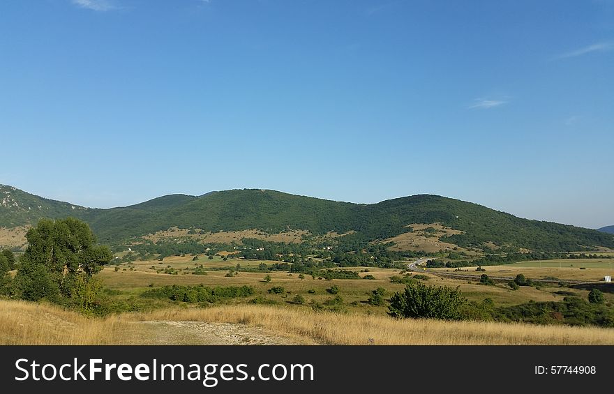 Distant view of the village ondic. Distant view of the village ondic