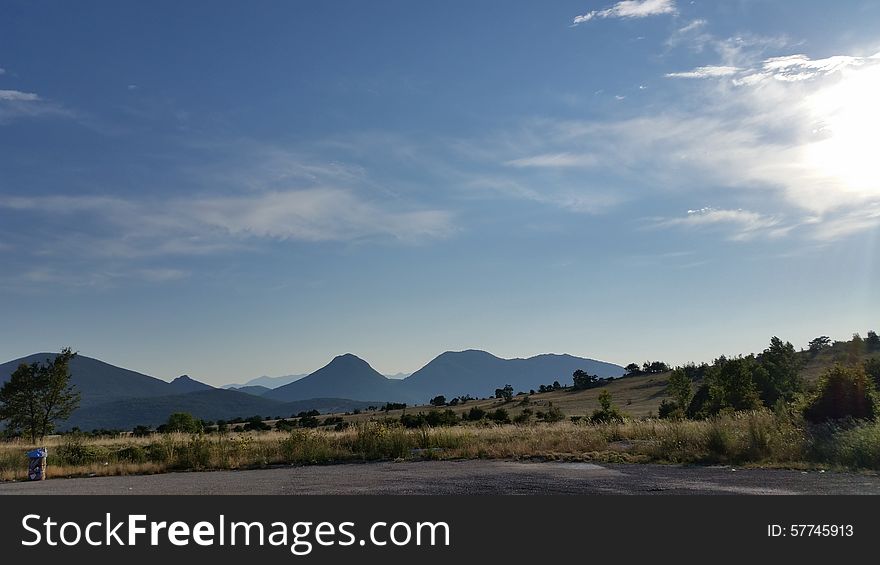 View of the mountain velebit. View of the mountain velebit