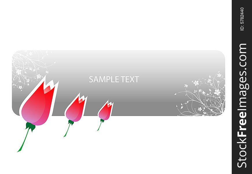 Flowers On Text