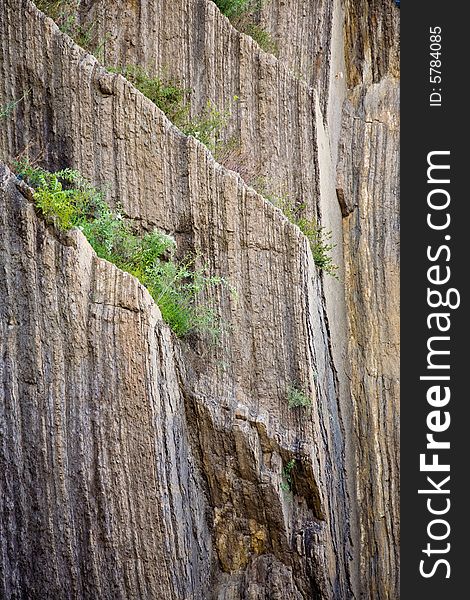 Structure of rock in Prague. Background texture. Structure of rock in Prague. Background texture.