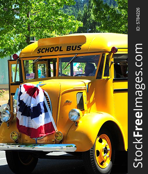 Campaign election bus on display for voters registration. Campaign election bus on display for voters registration.