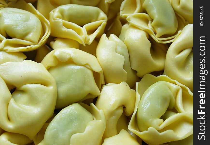 Close-up image of Italian pasta tortellini *RAW format available