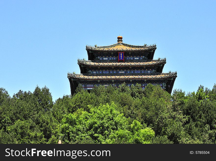 Great pavilion, chinese ancient building. Great pavilion, chinese ancient building