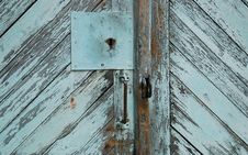 Blue Locked Door Royalty Free Stock Photo Blue Locked Door Royalty Free Stock Photo
