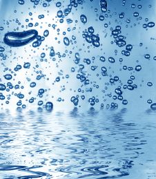Blue Water With Bubbles Stock Photo Blue Water With Bubbles Stock Photo