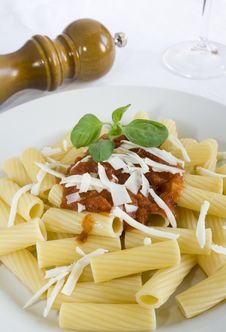 Rigatoni With Tomato Sauce Stock Photos Rigatoni With Tomato Sauce Stock Photos