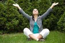 Relaxing Woman Stock Photo Relaxing Woman Stock Photo