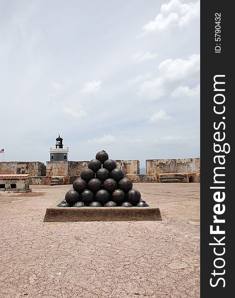 Top roof of the an old abandoned fort in Old San Juan Puerto Rico.  Shot taken during my vacation last summer. Top roof of the an old abandoned fort in Old San Juan Puerto Rico.  Shot taken during my vacation last summer.