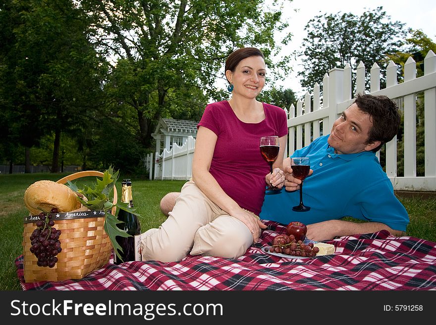 Couple On A Picnic Date-Horizontal.