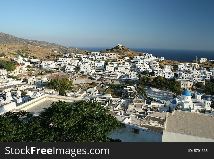 Beautiful views of preserved Greek village. Beautiful views of preserved Greek village.