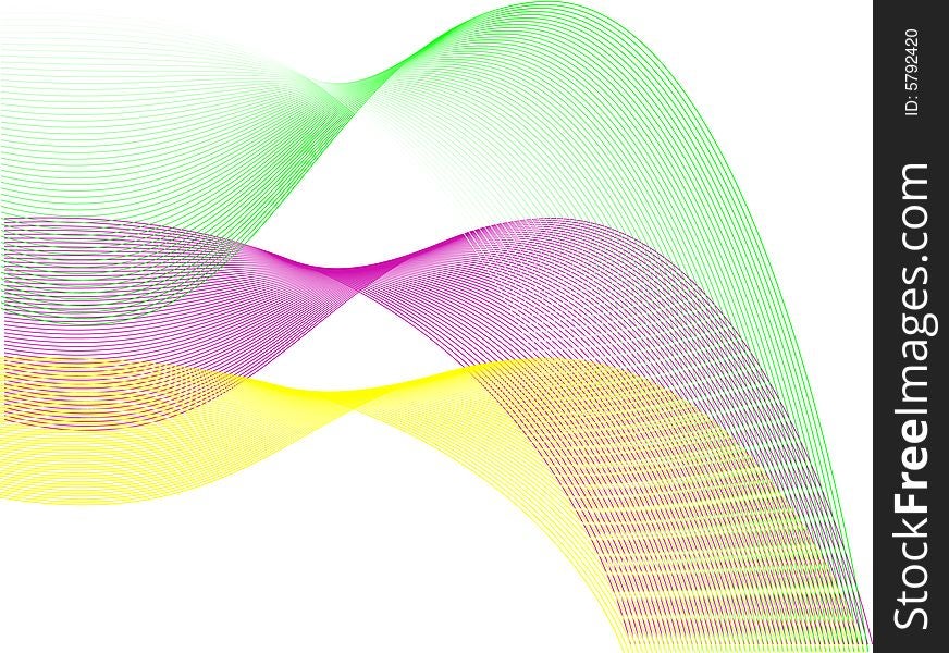 Vector illustration -elegant wave for desing