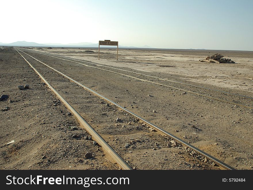 Railway In Desert, Chile