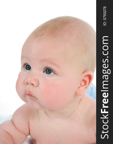 Little Baby on white background