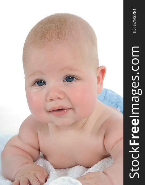 Little Baby on white background