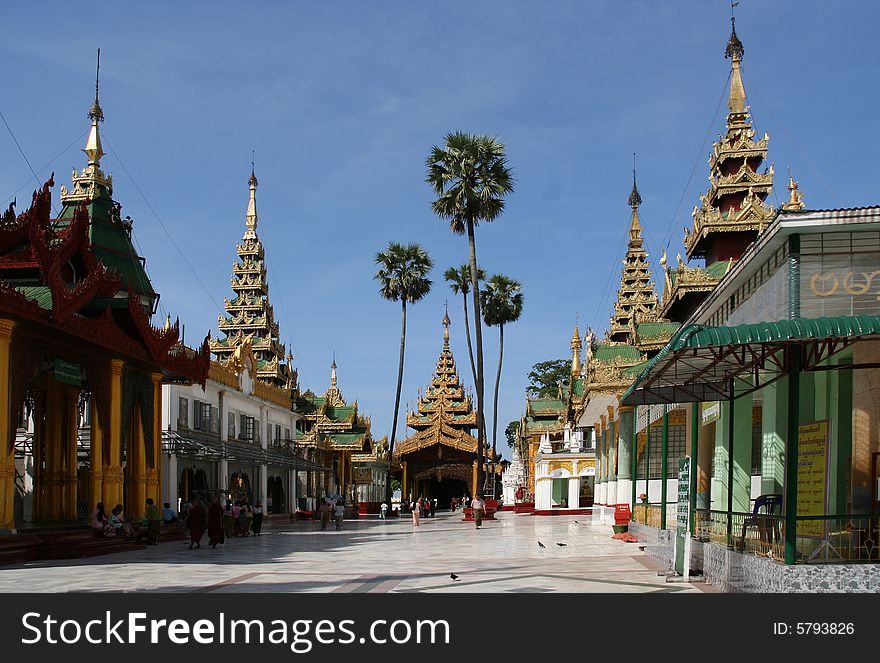 The Shwedagon Complex (Rangoon, Myanmar)