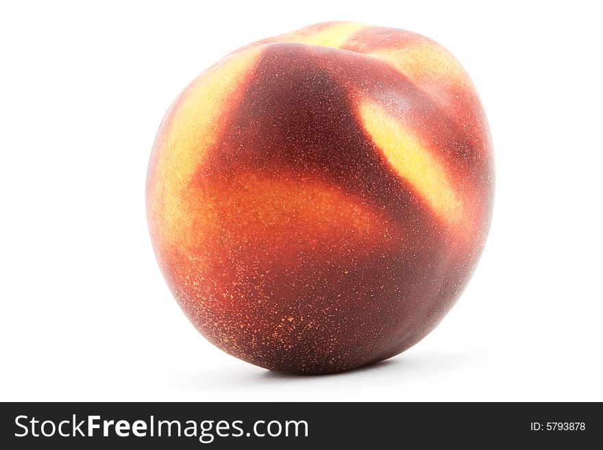 Isolated photo of a big fresh nectarine