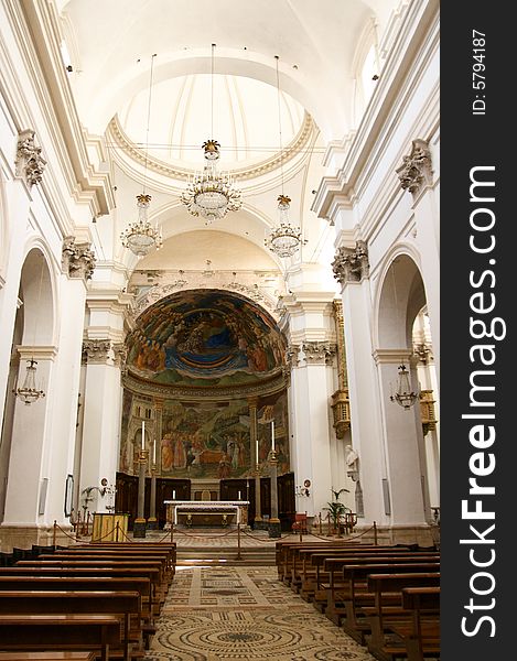 This is the interior of an umbria church