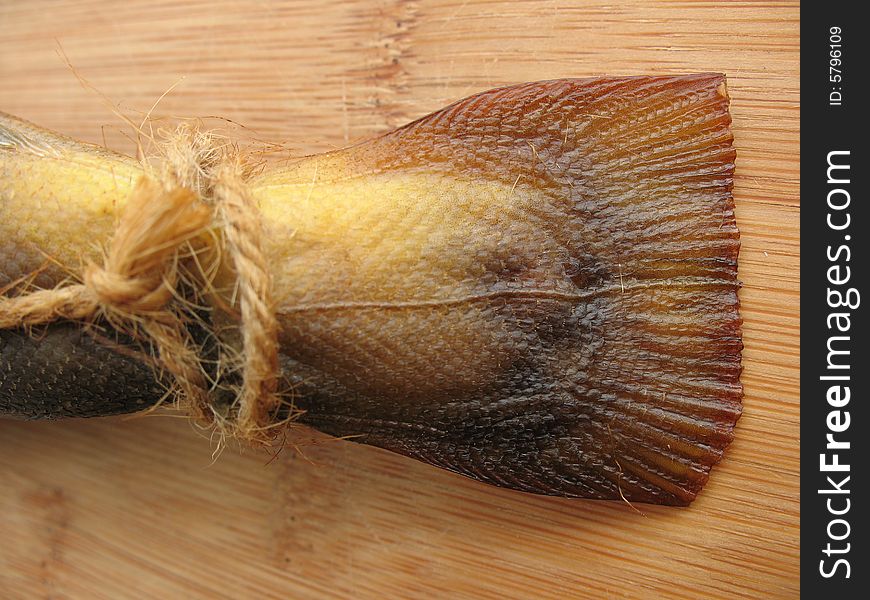 A hot smoked fish