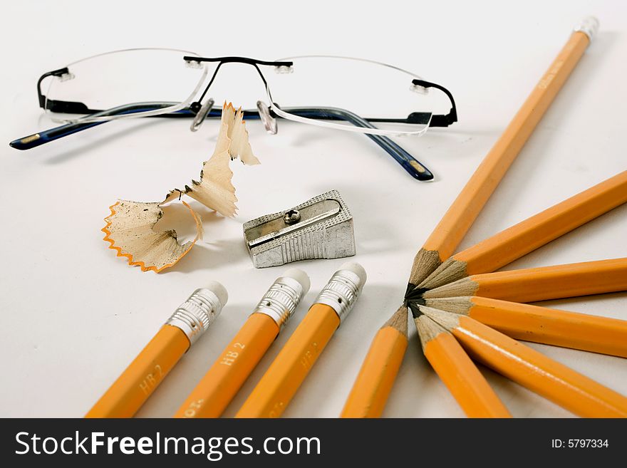 Glasses And Pencils