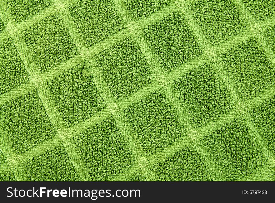 A close-up photograph of a towel. A close-up photograph of a towel