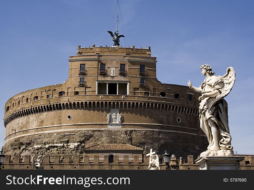 Castel san angelo in Rome italy. Castel san angelo in Rome italy