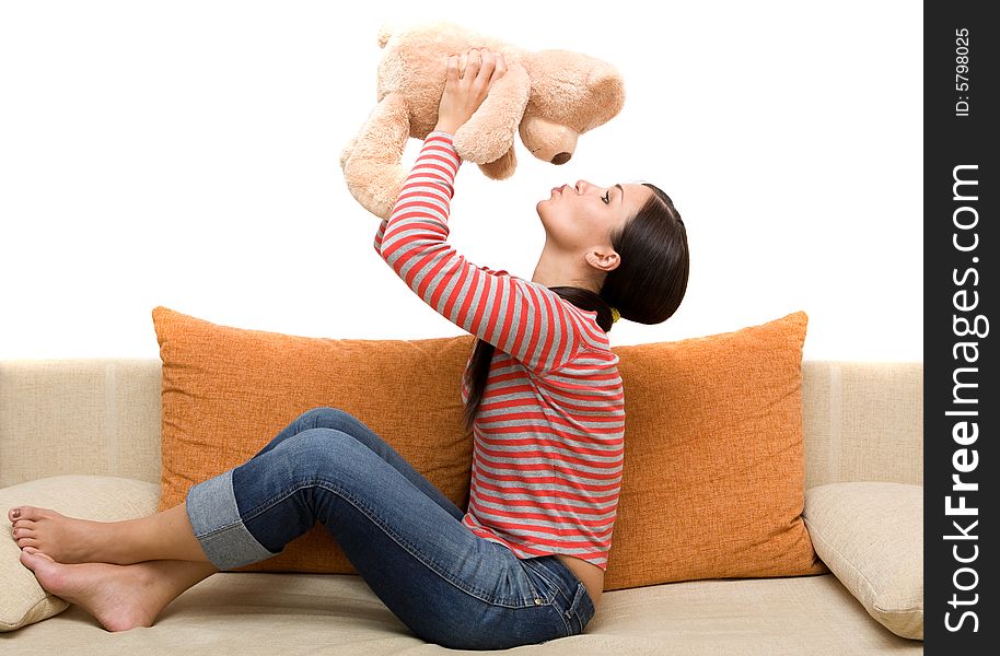 Woman With Teddybear