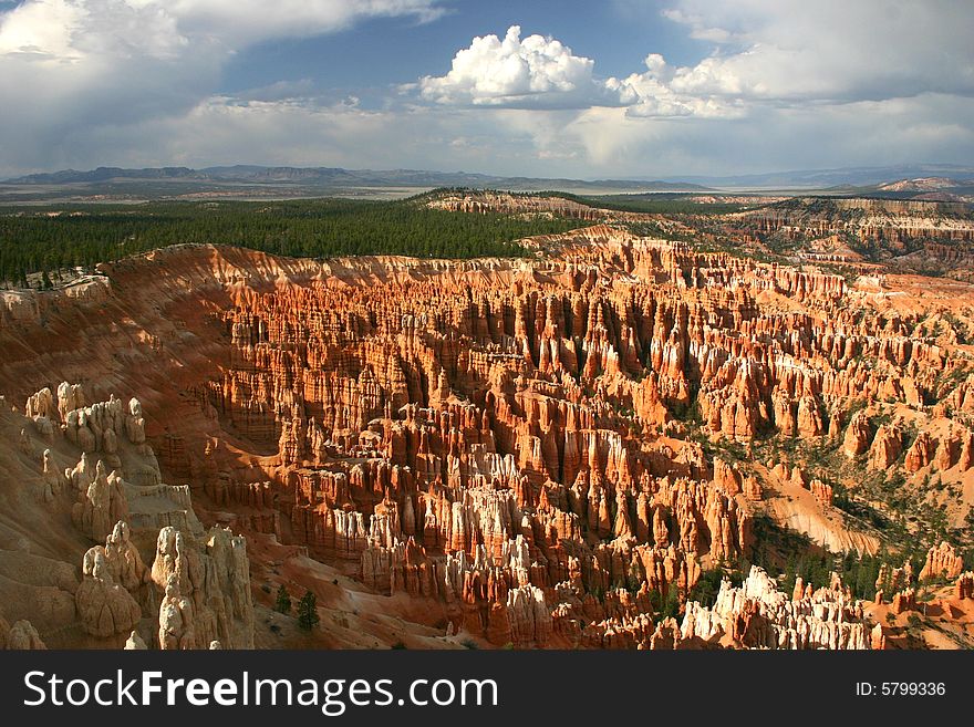 A scenic view of Bryce Canyon