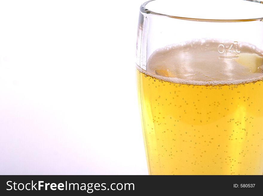A refreshing glass of beer. A refreshing glass of beer.