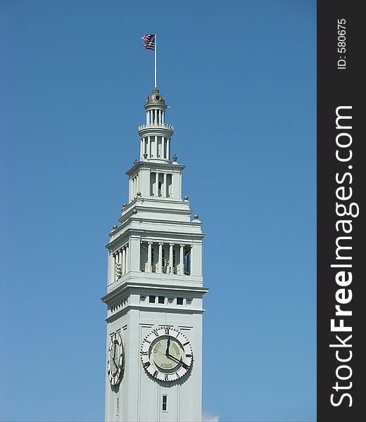 Clock tower on the Embarcadero, San Francisco.