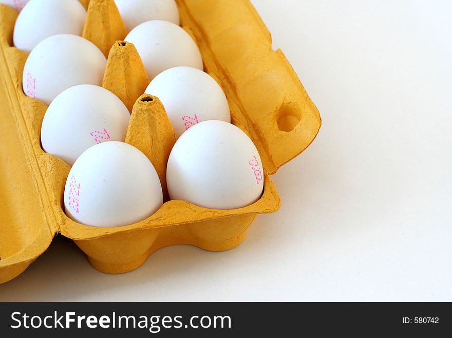Eggs in a eggtray