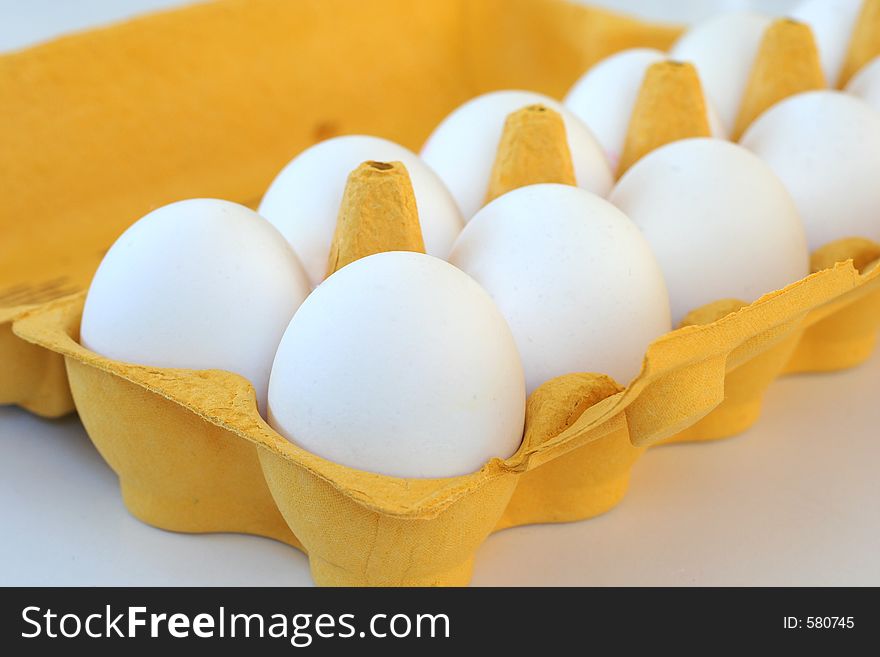 Eggs in a eggtray