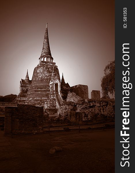 Wat Phra Sri Sanphet in Ayutthaya, Thailand