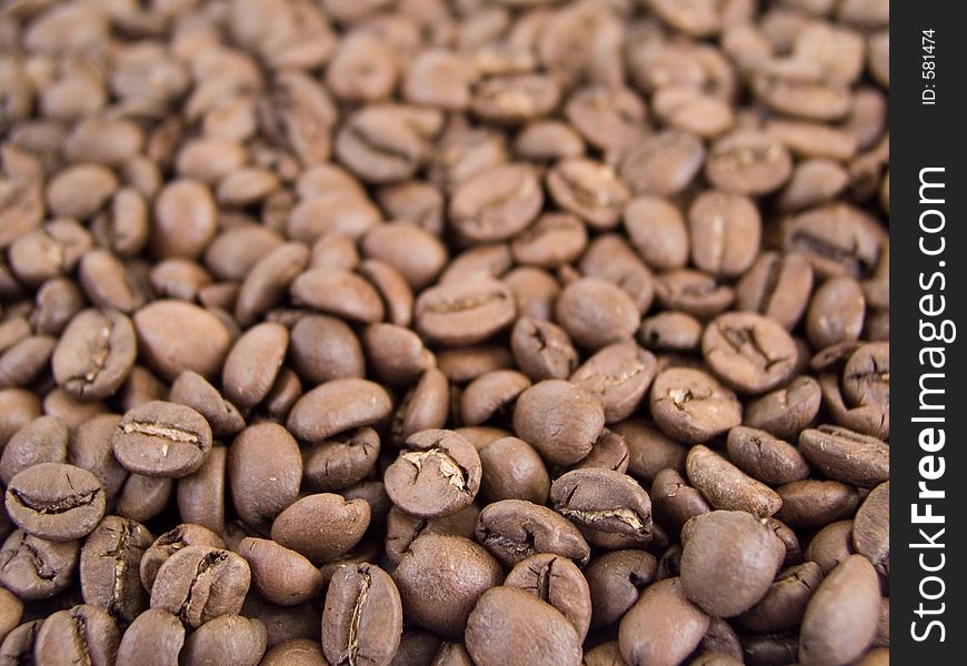 Coffee beans background. Coffee beans background