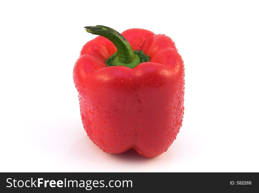 Pepper Red Landscape isolated on white background