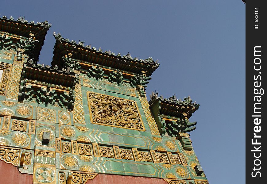 Colourfull Details On Beijing Shrine