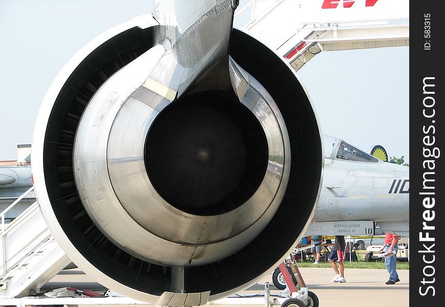 Engine of a 757 air craft. Engine of a 757 air craft.