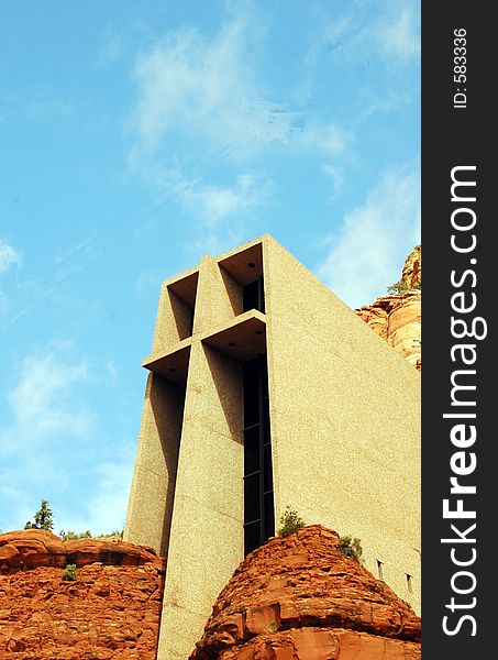 Another view.Chapel of the Holy Cross,Sedona,Arizona. Another view.Chapel of the Holy Cross,Sedona,Arizona