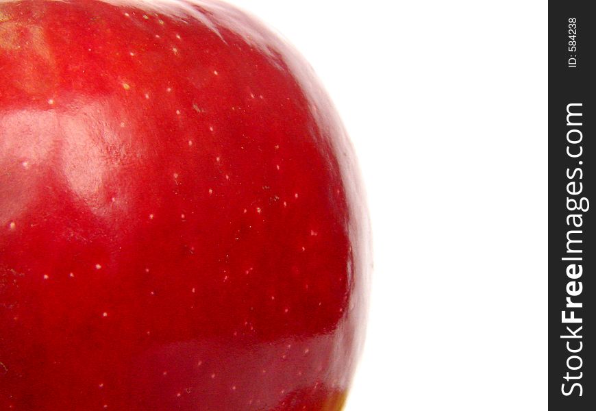 Red Apple Closeup