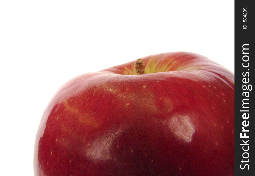 Red Apple Closeup