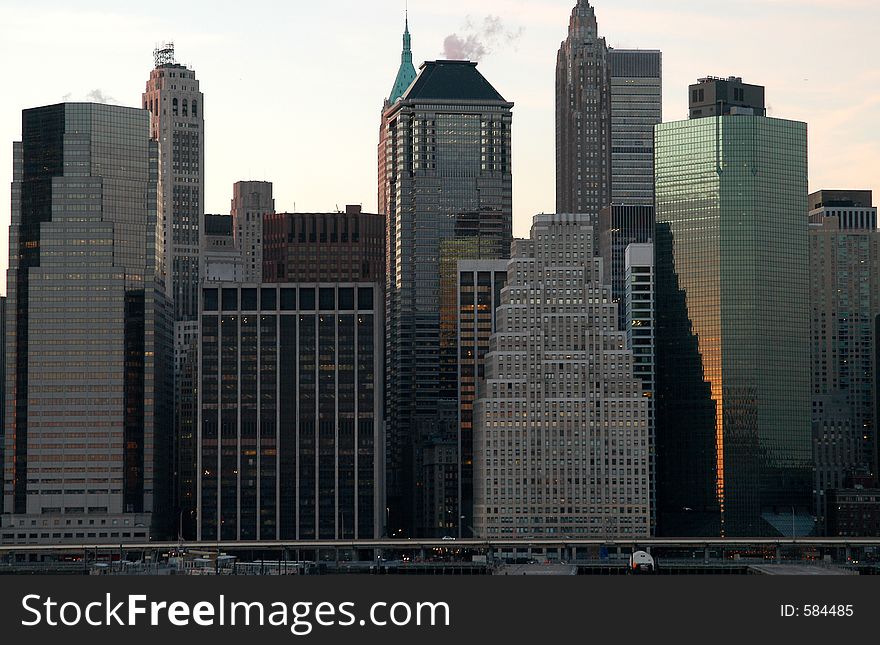 Financial district, downtown manhattan