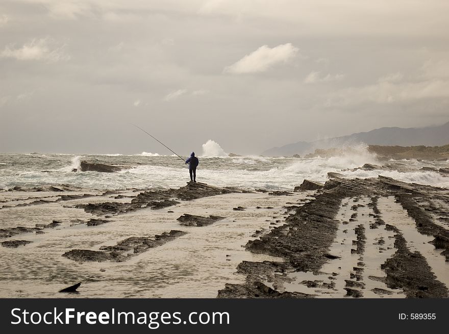 Man fishing