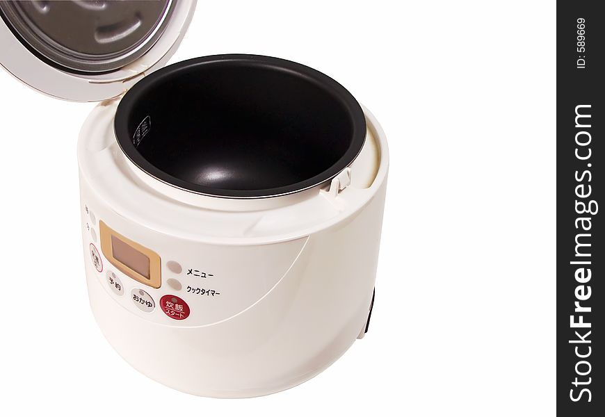Opened Rice Cooking Machine-cliping Path