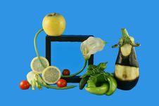 Salad And Framework Royalty Free Stock Photos Salad And Framework Royalty Free Stock Photos