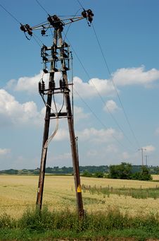 Power Supply Line Royalty Free Stock Photo Power Supply Line Royalty Free Stock Photo