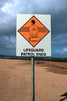 Lifeguard Sign 2 Royalty Free Stock Photos Lifeguard Sign 2 Royalty Free Stock Photos