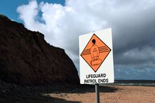 Lifeguard Sign 8 Royalty Free Stock Photo Lifeguard Sign 8 Royalty Free Stock Photo