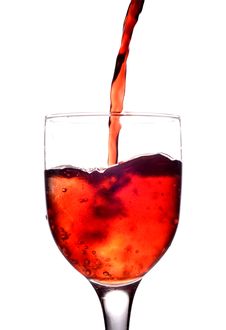 Glass With Red Wine Stock Photography Glass With Red Wine Stock Photography