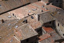 Terracotta Roof Tops Royalty Free Stock Images